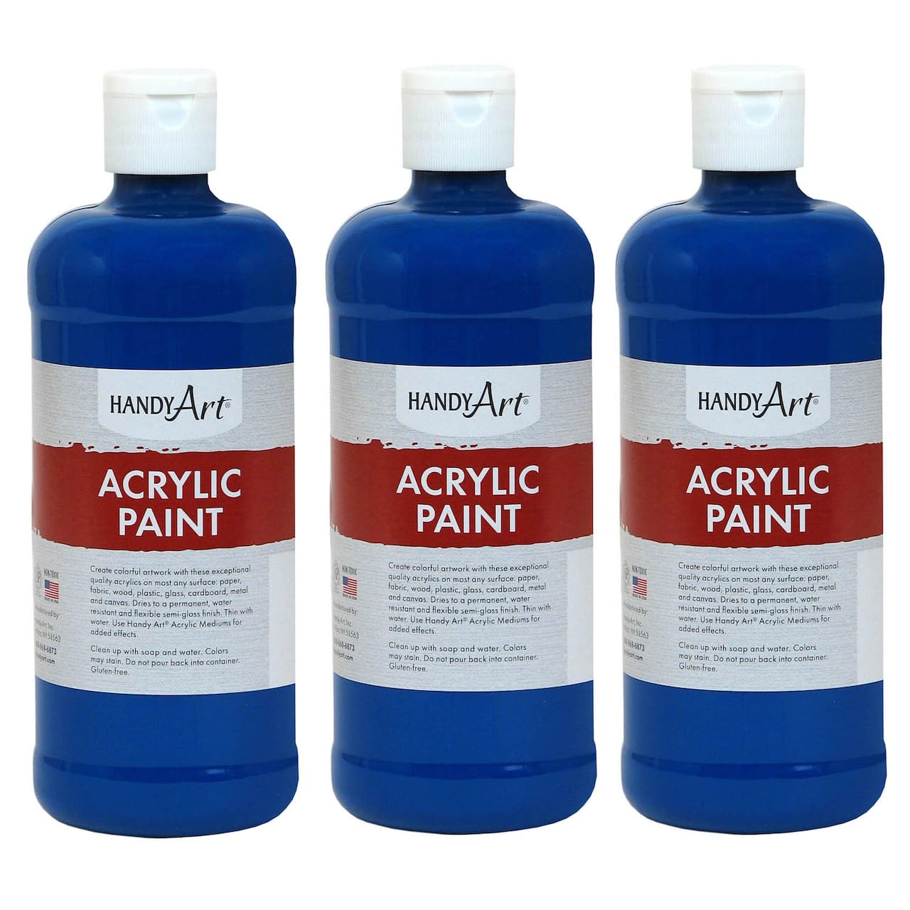 4 Packs: 3 ct. (12 total) Handy Art® Acrylic Paint
